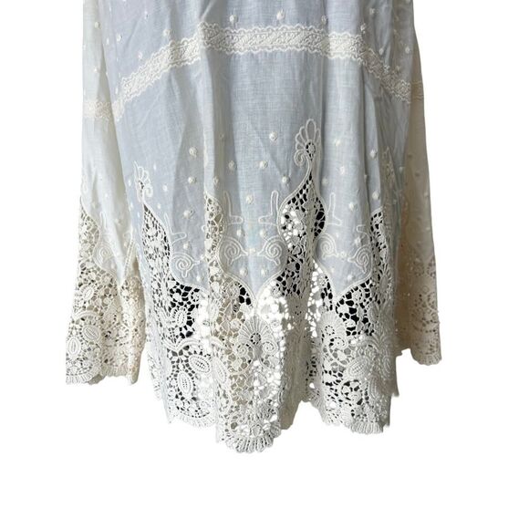 ZIMMERMANN CREAM LACE BLOUSE BOHO SIZE 1 IMMACULATE - Picture 9 of 12